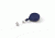 Key-Bak Mini-Bak ID Retractable Reel w/ 36in Nylon Cord, Steel Belt Clip, Vinyl ID Strap, Blue 0055-005