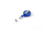 Key-Bak Mini-Bak ID Retractable Reel w/ 36in Nylon Cord, Steel Belt Clip, Vinyl ID Strap, Translucent Blue 0214-011