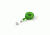 Key-Bak Mini-Bak ID Retractable Reel w/ 36in Nylon Cord, Steel Belt Clip, Vinyl ID Strap, Translucent Green 0215-011