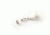Key-Bak Mini-Bak ID Retractable Reel w/ 36in Nylon Cord, Swivel Bulldog Clip, Vinyl ID Strap, White 0066-005