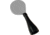 Key-Bak Mini-Bak Pencil Pull, Standard Clip, Nylon Cord, Gray, 36in., NO KEY0054-082