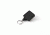 Key-Bak Mini-Bak Square Retractable Reel w/ 36in Nylon Cord, Swivel Bulldog Clip, Split Ring, Black 0027-S05