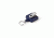 Key-Bak Mini-Bak Square Retractable Reel w/ 36in Nylon Cord, Swivel Bulldog Clip, Split Ring, Blue 0025-S05