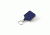 Key-Bak Mini-Bak Square Retractable Reel w/ 36in Nylon Cord, Swivel Bulldog Clip, Split Ring, Blue 0025-S05
