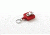 Key-Bak Mini-Bak Square Retractable Reel w/ 36in Nylon Cord, Swivel Bulldog Clip, Split Ring, Red 0029-S05