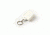 Key-Bak Mini-Bak Square Retractable Reel w/ 36in Nylon Cord, Swivel Bulldog Clip, Split Ring, White 0026-S05