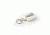 Key-Bak Mini-Bak Square Retractable Reel w/ 36in Nylon Cord, Steel Belt Clip, Split Ring, White 0053-S05