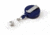 Key-Bak Retract-A-Badge ID 5-Pack Retractable Reel w/ 36in Cord, Belt Clip, Vinyl ID Strap, Blue 0200-235