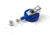 Key-Bak Retract-A-Badge ID 5-Pack Retractable Reel w/ 36in Cord, Swivel Bulldog Clip, Vinyl ID Strap, Translucent Blue 0200-415