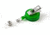 Key-Bak Retract-A-Badge ID 5-Pack Retractable Reel w/ 36in Cord, Swivel Bulldog Clip, Vinyl ID Strap, Translucent Green 0200-416