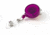 Key-Bak Retract-A-Badge ID 5-Pack Retractable Reel w/ 36in Cord, Swivel Bulldog Clip, Vinyl ID Strap, Translucent Purple 0200-418