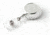 Key-Bak Retract-A-Badge ID BOTTLE CAP Shaped 5-Pack Retractable Reel w/ 36in Cord, Belt Clip Vinyl ID Strap, Chrome 0308-743