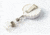 Key-Bak Retract-A-Badge ID BOTTLE CAP Shaped 5-Pack Retractable Reel w/ 36in Cord, Belt Clip, Vinyl ID Strap, White 0308-742