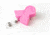Key-Bak Retract-A-Badge ID PINK RIBBON Shaped 5-Pack Retractable Reel w/ 36in Cord, Swivel Bulldog Clip, Vinyl ID Strap, Pink 0308-751