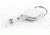 Key-Bak Retract-A-Badge ID Carabiner and Belt Clip 5-Pack Retractable Reel w/ 36in Cord, Twist-Free Vinyl ID Strap, White 0200-756