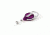 Key-Bak Retract-A-Badge ID Carabiner 5-Pack Retractable Reel w/ 36in Cord, Twist-Free Vinyl ID Strap, Translucent Purple 0200-738