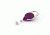 Key-Bak Retract-A-Badge ID Carabiner 5-Pack Retractable Reel w/ 36in Cord, Twist-Free Vinyl ID Strap, Translucent Purple 0200-738