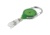 Key-Bak Retract-A-Badge ID Carabiner 5-Pack Retractable Reel w/ 36in Cord, Twist-Free ID Strap, Translucent Green 0200-739