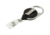 Key-Bak Retract-A-Badge ID Carabiner and Belt Clip 25-Pack Retractable Reel w/ 36in Cord, Twist-Free Vinyl ID Strap, Black 0200-771