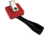 Key-Bak Mini-Bak Square Pencil Pull,Swivel Clip,Nylon Cord,Red,36in., NO KEY0069-S24