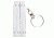 KeyGear Folding Ruler,White 50-KEY0038-10
