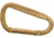 KeyGear Snappy Carabiner, Light Wood 50-KEY0094, Brown 50-KEY0094