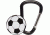 KeyGear Sporty Carabiner, Soccer, 50-KEY0231-01, Black 50-KEY0231-01