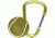 KeyGear Sporty Carabiner, Tennis, 50-KEY0235-06, Yellow 50-KEY0235-06