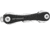 KeySmart Leather Compact Key Holder, Black, Compact, KS019-BLK-LEA