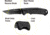 Kilimanjaro Gear Allatro Folding Knife,3.6in, Black G10 Handle, Black Plain Blade KJ910019