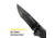 Kilimanjaro Gear Allatro Folding Knife,3.6in, Black G10 Handle, Black Plain Blade KJ910019