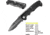 Kilimanjaro Gear Annex Folding Knife,3.5in, Black G10 Handle, Black ComboEdge Blade KJ910030