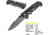 Kilimanjaro Gear Annex Folding Knife,3.5in, Black G10 Handle, Black Plain Blade KJ910029