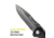 Kilimanjaro Gear Annex Folding Knife,3.5in, Black G10 Handle, Black Plain Blade KJ910029