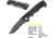 Kilimanjaro Gear Annex Folding Knife,3.5in, Black G10 Handle, Black Tanto ComboEdge Blade KJ910031