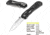 Kilimanjaro Gear Caula Folding Knife,3.4in, Black Skeletonized G10 Handle,Plain Blade KJ910023