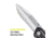 Kilimanjaro Gear Caula Folding Knife,3.4in, Black Skeletonized G10 Handle,Plain Blade KJ910023