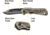 Kilimanjaro Gear Caula Folding Knife,3.4in,Tan Skeletonized G10 Handle, Black Plain Blade KJ910022