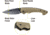 Kilimanjaro Gear Firma Folding Knife,3.2in Black Plain Blade,Tan G10 Handle KJ910015