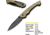 Kilimanjaro Gear Firma Folding Knife,3.2in Black Plain Blade,Tan G10 Handle KJ910015