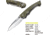 Kilimanjaro Gear Firma Folding Knife,3.2in Plain Blade,OD Green Handle KJ910016