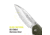 Kilimanjaro Gear Firma Folding Knife,3.2in Plain Blade,OD Green Handle KJ910016