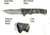 Kilimanjaro Gear Kibo Folding Knife,3.5in, Black Handle, Black ComboEdge Blade KJ910092