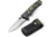 Kilimanjaro Gear Kibo Folding Knife,3.5in, Black Handle, Black ComboEdge Blade KJ910092