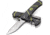 Kilimanjaro Gear Kibo Folding Knife,3in, Black Handle, Black ComboEdge Blade KJ910093