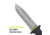 Kilimanjaro Gear Kibo Survival Fixed Blade Knife,4.75in, Black Handle, Black ComboEdge KJ910091