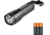 Kilimanjaro Gear LED Tactical Flashlight, Black, 250 Lumens, 3 AAA Included KJ910079, EDEMO1