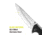 Kilimanjaro Gear Makazi Folding Knife,3.8in, Black G10 Handle,Plain Blade KJ910059