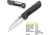 Kilimanjaro Gear Prota Assisted Open Folding Knife,2.6in, Black G10 Handle,Plain Blade KJ910200