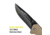 Kilimanjaro Gear UTAC Rescue Folding Knife,3.5in,Tan G10 Handle, Black Tanto Blade KJ910032